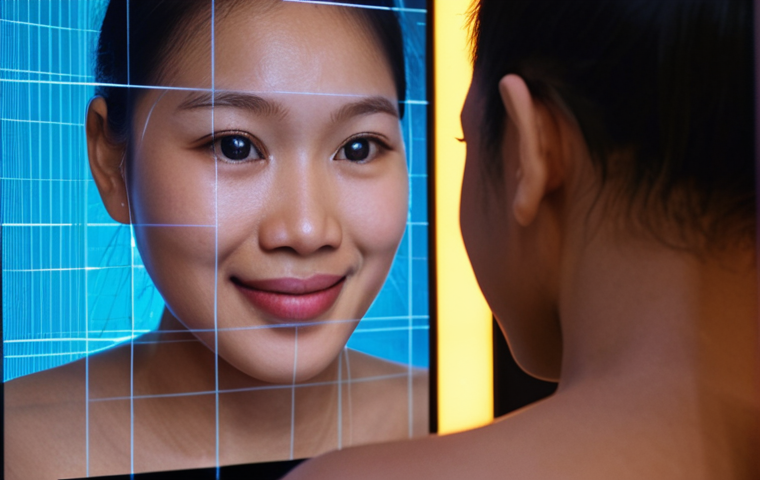 A close-up shot of a human face (ethnically diverse, reflecting a Southeast Asian individual) interacting with an abstract, glowing digital interface. The person's expression subtly transforms from initial slight frustration or contemplation to a soft smile of relief and understanding, conveying a sense of being truly "heard" or "understood" by the AI. The AI interface, perhaps a tablet screen or a holographic projection, emanates gentle, flowing light patterns, symbolizing intelligent emotional processing and empathetic connection. The overall mood is warm, human-centric, and subtly futuristic, highlighting the power of AI to connect with human feelings.